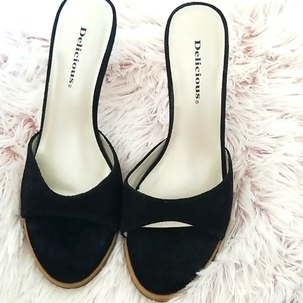 suede stiletto slides